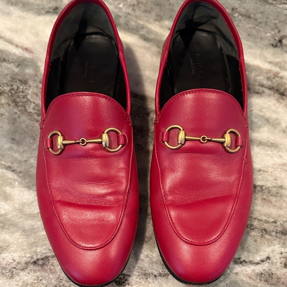 Gucci Loafers with Gold Buckle